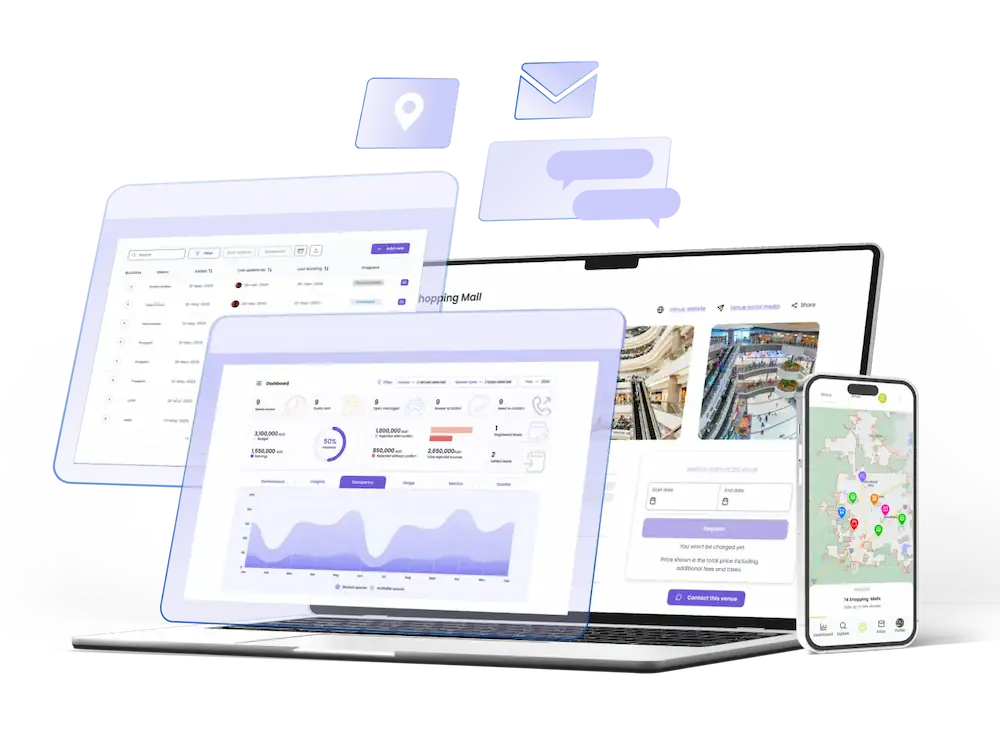 Platform booking workflow dashboard
